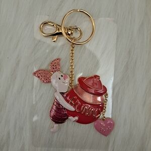 Disney X BaubleBar Valentine's Day Piglet Bagcharm Keychain
